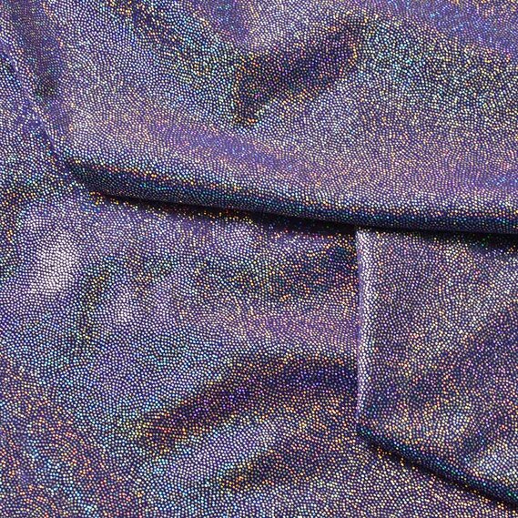 Ткань трикотаж Лазер голограмма дріб т/бузок, фото 2