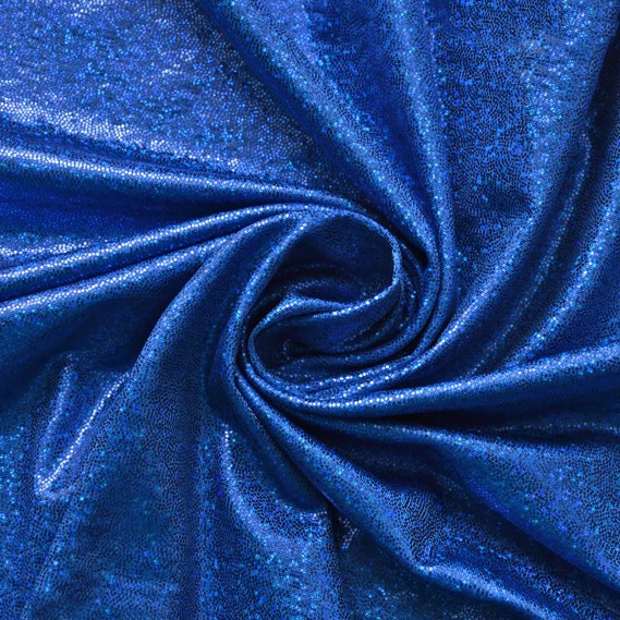 Тканина трикотаж Лазер голограма дріб електрик, фото 1