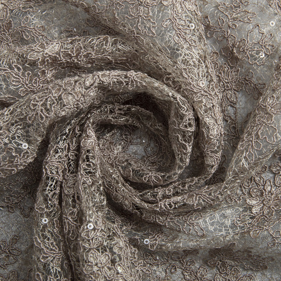 Ткань гіпюр Красотка хакі, фото 1 Ткань гіпюр Красотка хакі, фото 1