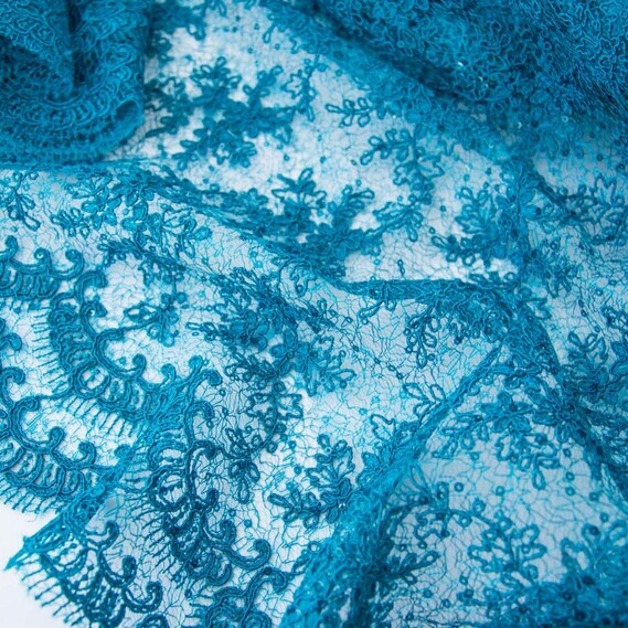 Тканина гіпюр Красуня мор бриз, фото 1