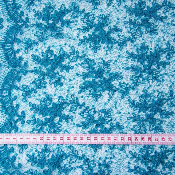 Тканина гіпюр Красуня мор бриз, фото 3