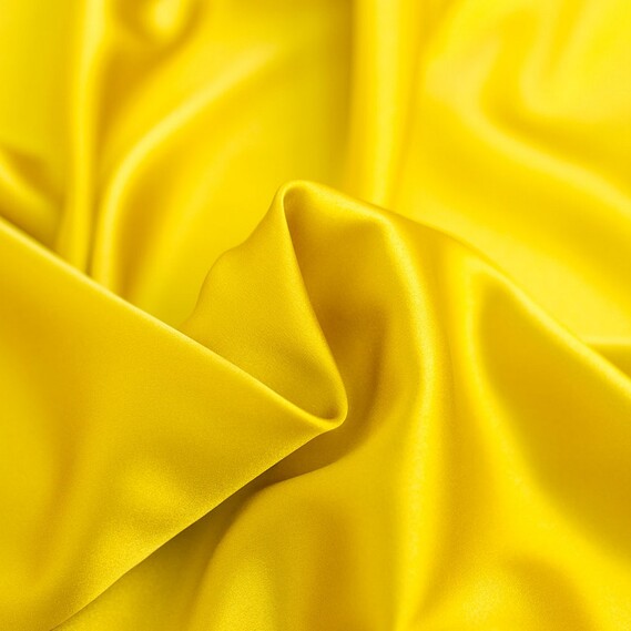 Тканина атлас шовк Armani натуральний гірчиця, фото 1