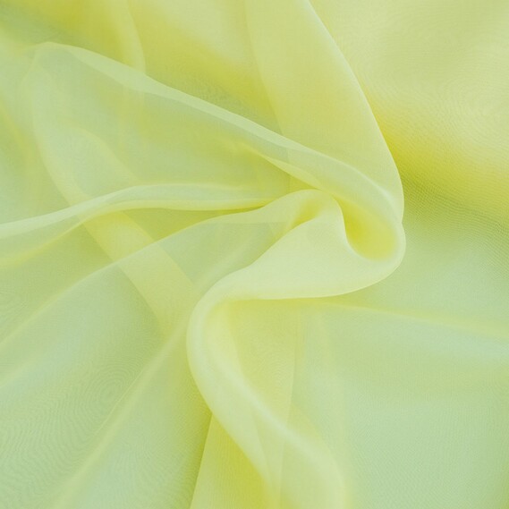 Тканина шифон Dinar лимон, фото 1 Тканина шифон Dinar лимон, фото 1