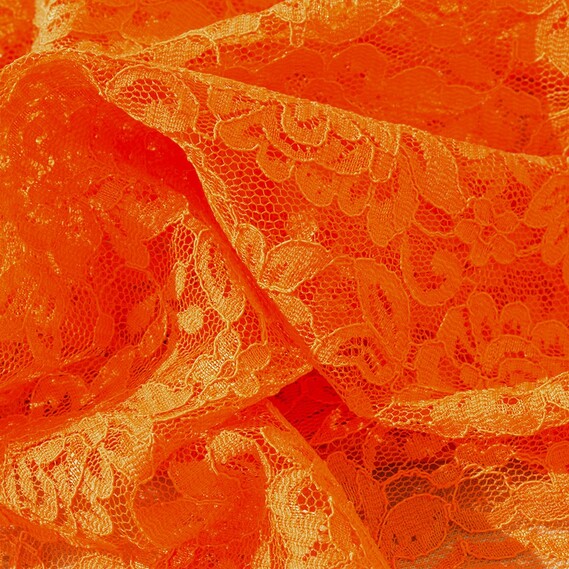 Ткань гипюр Madlen оранж, фото 1