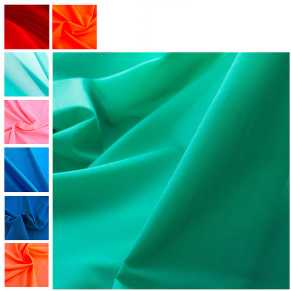 Тканина шифон стрейч Gucci бірюза, фото 1 Тканина шифон стрейч Gucci бірюза, фото 1