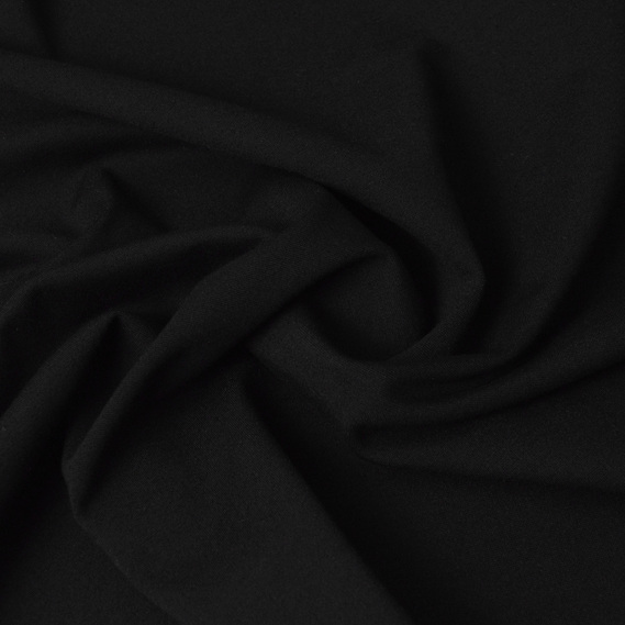 Тканина трикотаж Прага, трикотажна тканина, щільна віскозна тканина, 525 гр/м2 V-1 чорний, фото 2 Тканина трикотаж Прага, трикотажна тканина, щільна віскозна тканина, 525 гр/м2 V-1 чорний, фото 2