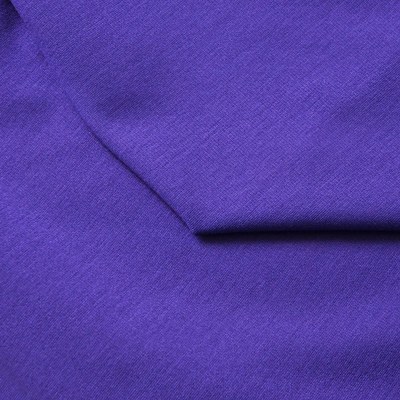 Тканина трикотаж Прага, трикотажна тканина, щільна віскозна тканина, 525 гр/м2 V-59 темний фіолет, фото 2 Тканина трикотаж Прага, трикотажна тканина, щільна віскозна тканина, 525 гр/м2 V-59 темний фіолет, фото 2
