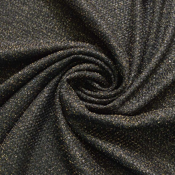 Трикотаж блиск сітка чорний, фото 1