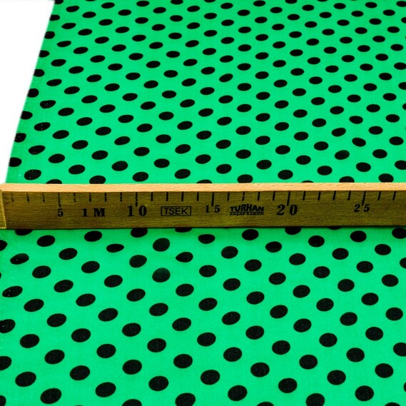 Шифон софт Горох середній зелений, фото 1