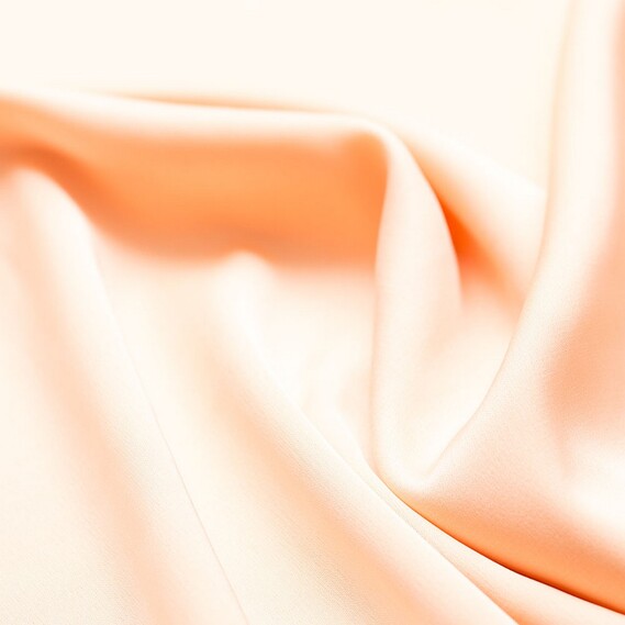 Ткань плательная атлас шелк Vanessa ніжний абрикос, фото 1