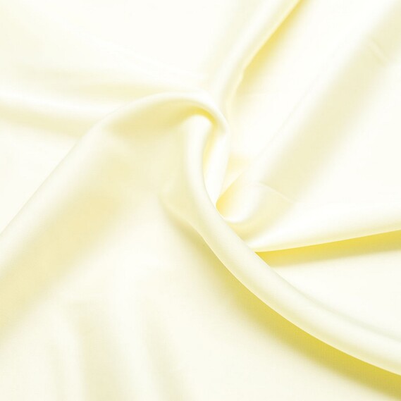 Тканина плательная атлас шовк Vanessa ваніль , фото 1