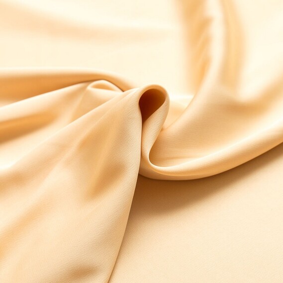 Тканина плательная атлас шовк Vanessa насичений беж, фото 1