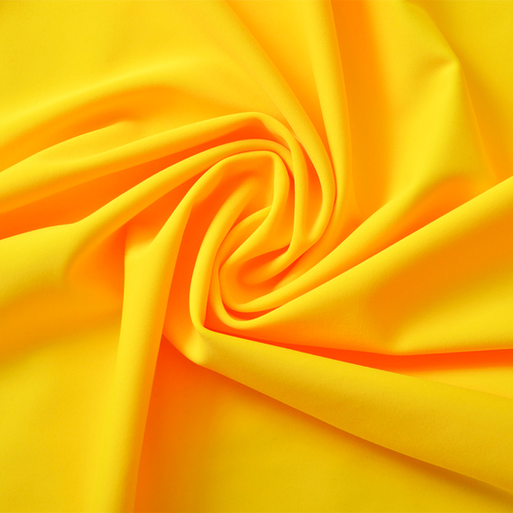 Ткань трикотаж Біфлекс матовий 194 гр/м2, еластична для купальників, леггінсов, спортивного одягу V-55 (1398) жовтий, фото 1 Ткань трикотаж Біфлекс матовий 194 гр/м2, еластична для купальників, леггінсов, спортивного одягу V-55 (1398) жовтий, фото 1