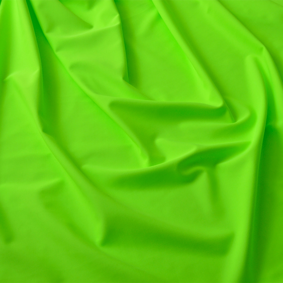 Ткань трикотаж Біфлекс матовий 194 гр/м2, еластична для купальників, леггінсов, спортивного одягу V-69 неон салат, фото 2