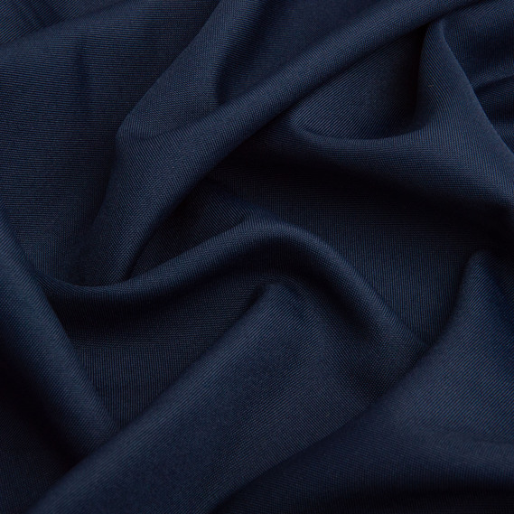 Тканина костюмна габардин 150 см 155 г/м2 для костюмів, уніформи, брюк, спідниць, жакетів, суконь, декору темно синій, фото 2 Тканина костюмна габардин 150 см 155 г/м2 для костюмів, уніформи, брюк, спідниць, жакетів, суконь, декору темно синій, фото 2