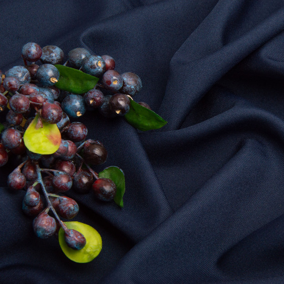 Suit Fabric Gabardine 150 cm 160 g/m2 for Suits, Uniforms, Trousers, Skirts, Jackets, Dresses, Decor темно синій, фото 3