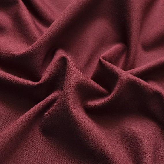 Тканина трикотаж Прага, трикотажна тканина, щільна віскозна тканина, 640 гр/м2 бордо, фото 2