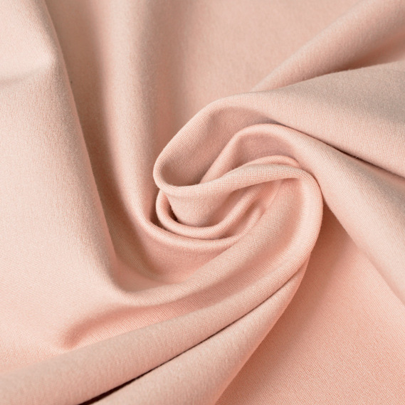 Knitted fabric Prague, knitted fabric, thick viscose fabric, 640 g/m2 пудра, фото 1