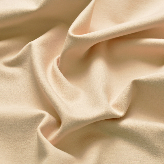 Тканина трикотаж Прага, трикотажна тканина, щільна віскозна тканина, 640 гр/м2 беж, фото 2