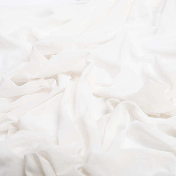 The fabric is stretch mesh молоко, фото 2