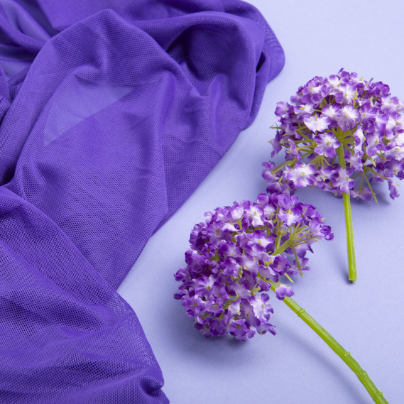 Тканина сітка стрейч фіолет, фото 3