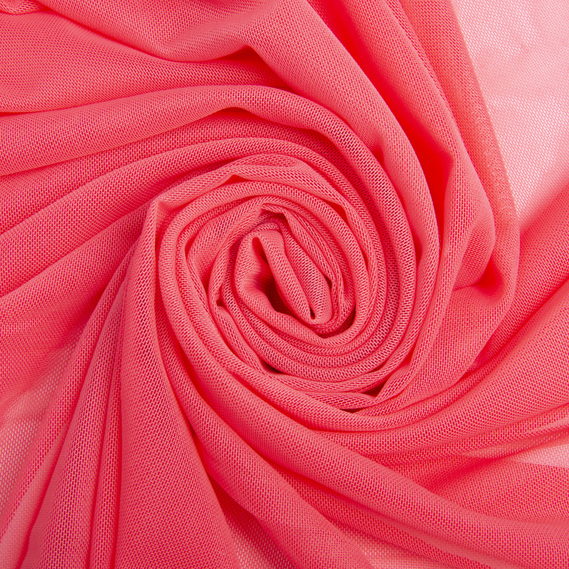 The fabric is stretch mesh т/корал, фото 1