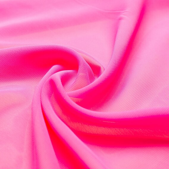Ткань шифон Мульти 70 гр/м2 150 см полупрозрачная, легкая, воздушная для платьев, блузок и аксессуаров яскраво рожевий, фото 1 Ткань шифон Мульти 70 гр/м2 150 см полупрозрачная, легкая, воздушная для платьев, блузок и аксессуаров яскраво рожевий, фото 1