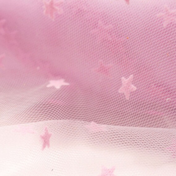 Фатин ніжно рожеві зірочки, фото 1