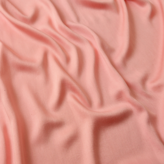 Штапель-сатин однотоний V-24 рожевий, фото 2