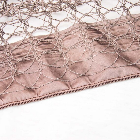 Тканина тюль сітка Curly Sue V-09 кава, фото 3 Тканина тюль сітка Curly Sue V-09 кава, фото 3