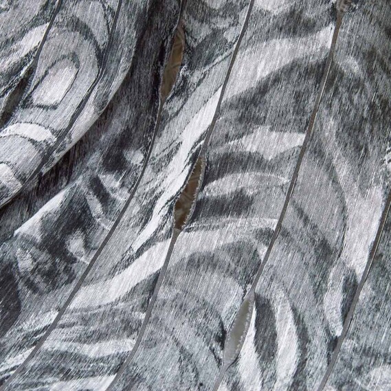 Тюль батист набивний Safary V-102 сіра, фото 1 Тюль батист набивний Safary V-102 сіра, фото 1