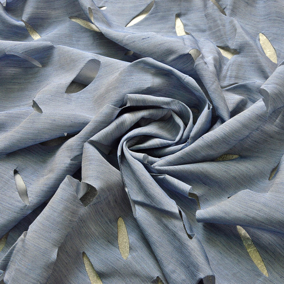 Тканина тюль однотонний портьєрний Leaves, шторна тканина, тканина для штор, штори, портьєри, гардіни, тканина для гардин V-102 денім, фото 1 Тканина тюль однотонний портьєрний Leaves, шторна тканина, тканина для штор, штори, портьєри, гардіни, тканина для гардин V-102 денім, фото 1