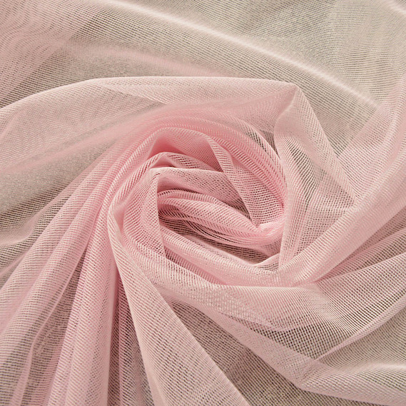 Тюль сітка однотонний Баланьяж V-817 рожева, фото 2 Тюль сітка однотонний Баланьяж V-817 рожева, фото 2