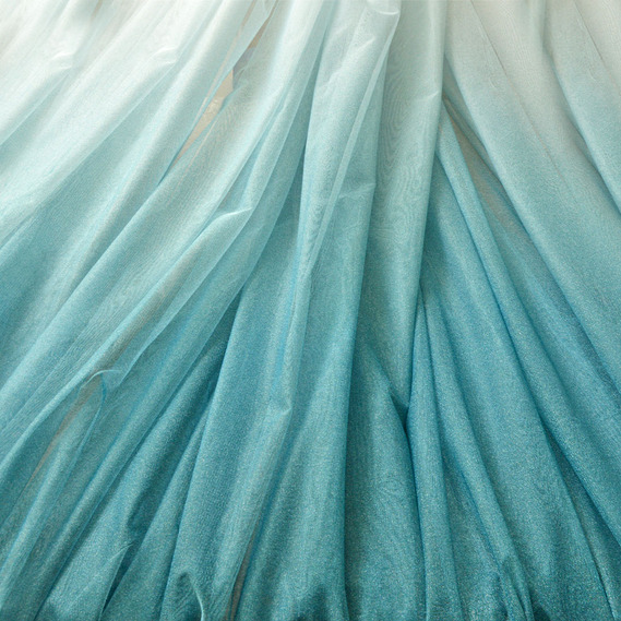 Тюль сетка однотонный Баланьяж V-825 денім, фото 1 Тюль сетка однотонный Баланьяж V-825 денім, фото 1