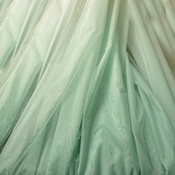 Тюль сетка однотонный Баланьяж V-806 м`ята, фото 1 Тюль сетка однотонный Баланьяж V-806 м`ята, фото 1