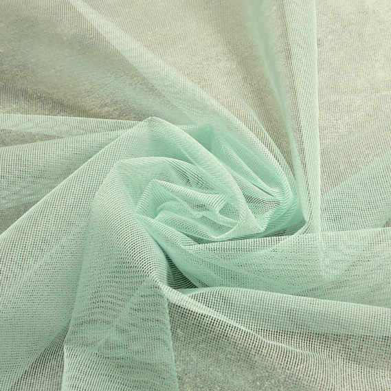 Тюль сетка однотонный Баланьяж V-806 м`ята, фото 2 Тюль сетка однотонный Баланьяж V-806 м`ята, фото 2