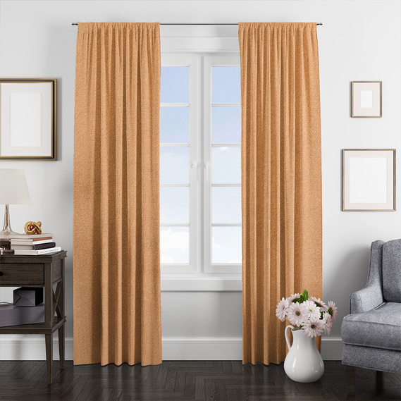 Fabric curtain monophonic Suet Kadife V-817 кемел, фото 2