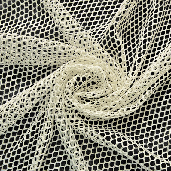 Тюль сітка однотонний Clarise V-101 молоко, фото 1