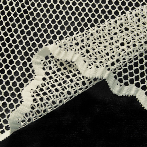 Тюль сітка однотонний Clarise V-101 молоко, фото 3