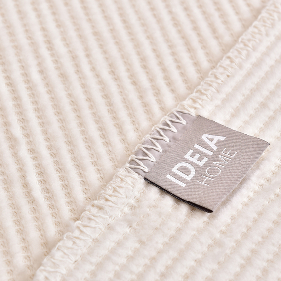 Плед покривало Adina 200х220 см бавовняне TM IDEIA молоко, фото 6 Плед покривало Adina 200х220 см бавовняне TM IDEIA молоко, фото 6