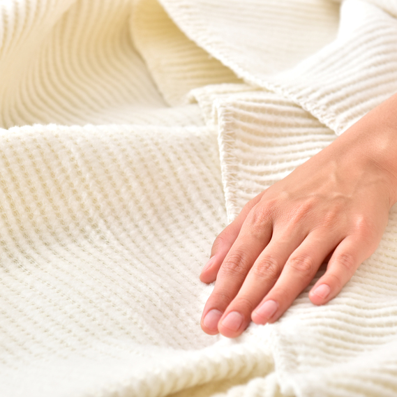 Плед покривало Adina 200х220 см бавовняне TM IDEIA молоко, фото 13 Плед покривало Adina 200х220 см бавовняне TM IDEIA молоко, фото 13