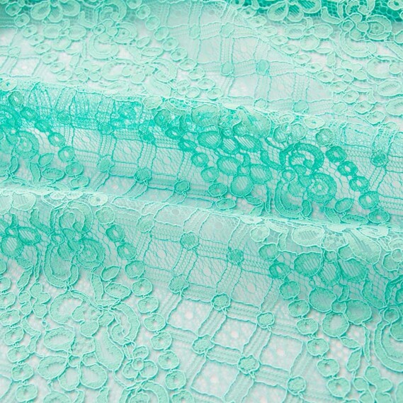 Гипюр Ненси бірюза, фото 3 Гипюр Ненси бірюза, фото 3