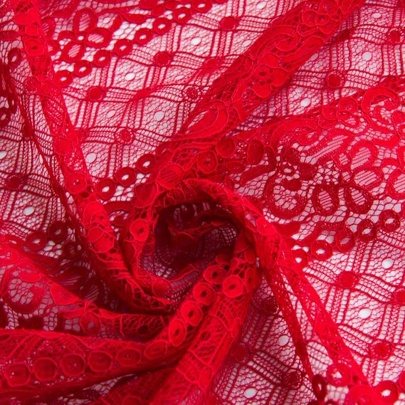 Гипюр Ненси червоний , фото 1 Гипюр Ненси червоний , фото 1