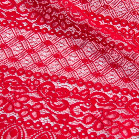 Гипюр Ненси червоний , фото 2 Гипюр Ненси червоний , фото 2