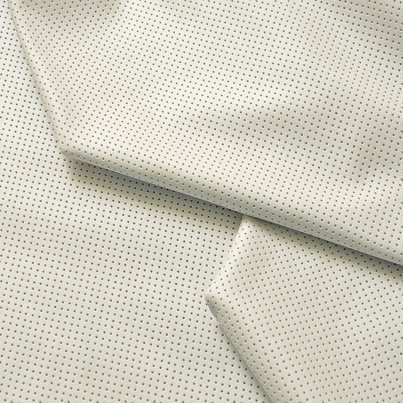 Шкіра-замш Перфорована V-2 біла, фото 2