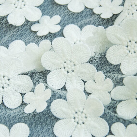 Сетка с аппликацией V-3 молоко, фото 3