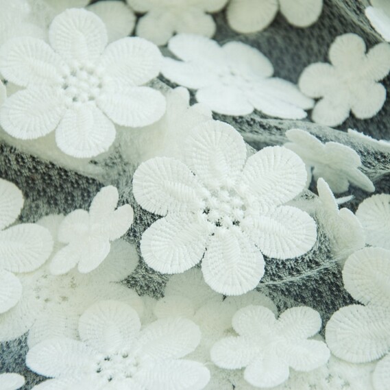 Сетка с аппликацией V-3 молоко, фото 4