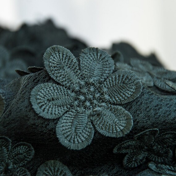 Сетка с аппликацией V-1 чорна, фото 4 Сетка с аппликацией V-1 чорна, фото 4