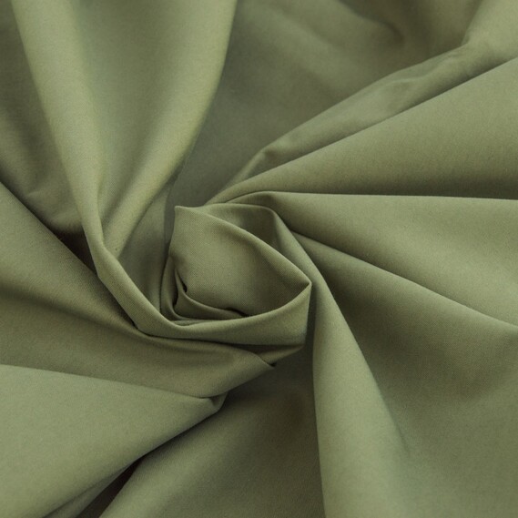 Тканина плащова Cotton V-6 олива, фото 1