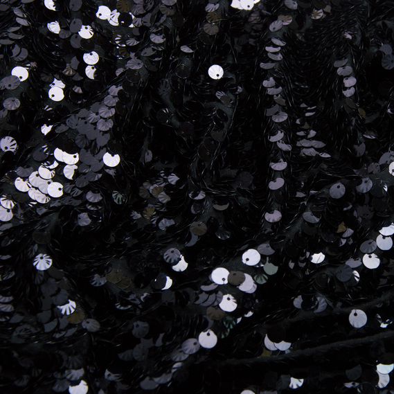 Трикотаж з пайєтками Ф`южин V-2/1 чорний, фото 2 Трикотаж з пайєтками Ф`южин V-2/1 чорний, фото 2